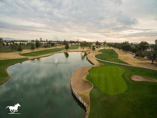 View of the 18th hole at Western Skies Golf Club