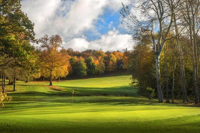 View of the 13th  green from the Wood Course at Sandford Springs Golf Club
