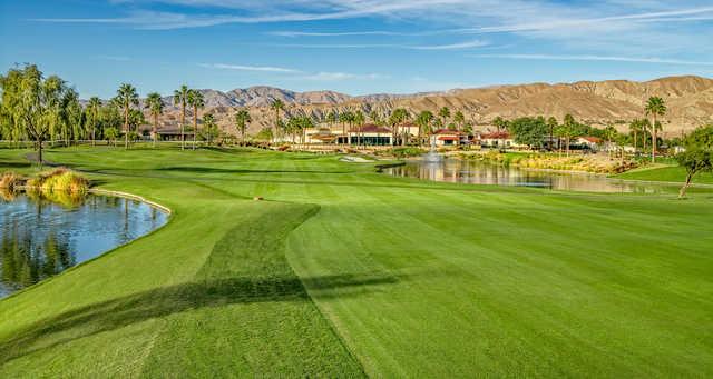 A view from a fairway at Shadow Hills Golf Club.