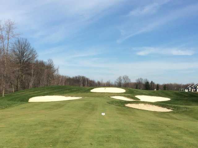 A view of hole #13 at StoneWater Golf Club.