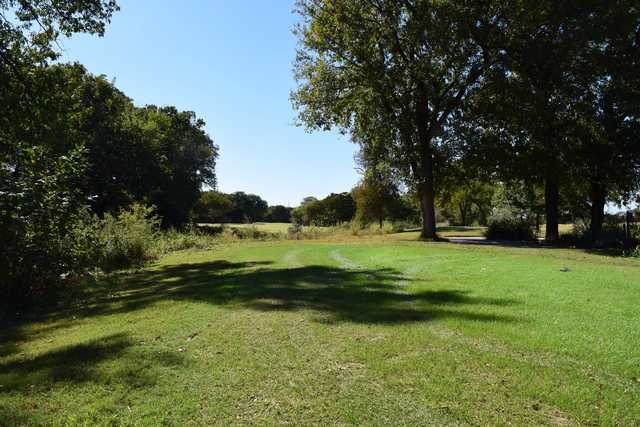 A view from tee #1 at The Golf Club from Champions Circle.