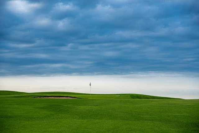 View of a green at Southern Hills Golf Course