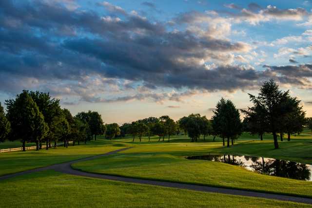 View from a tee at Southern Hills Golf Course 