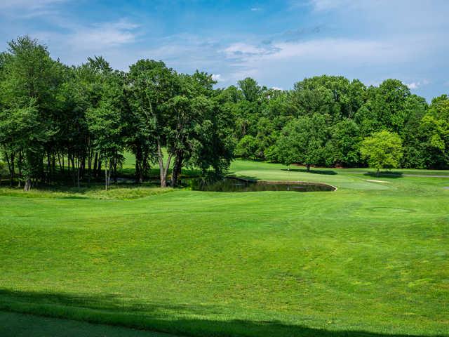 A view of the 4th green from South at Woodmont Country Club.