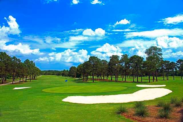 18th green at Heron Lakes Country Club