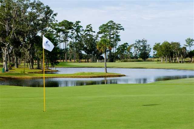 A view of the 14th hole at The King and Prince Beach & Golf Resort.