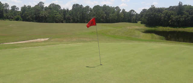 A view of a hole at Twin Rivers Golf Club.