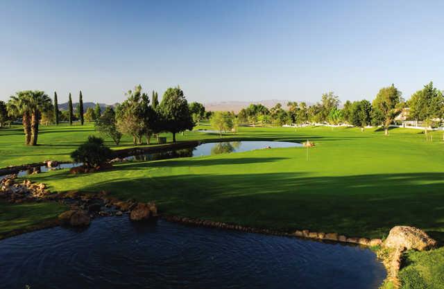 A view of the 7th green at Boulder City Golf Course.