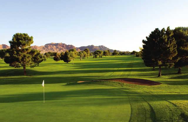 A view of green #5 at Boulder City Golf Course.