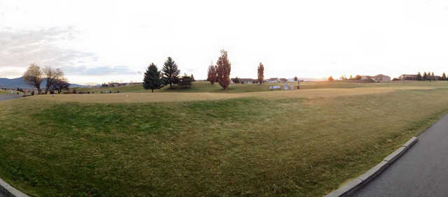 A view of a tee at Prairie Falls Golf Club.
