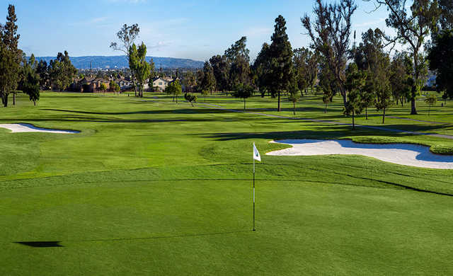 A view of a green at Chester Washington Golf Course.