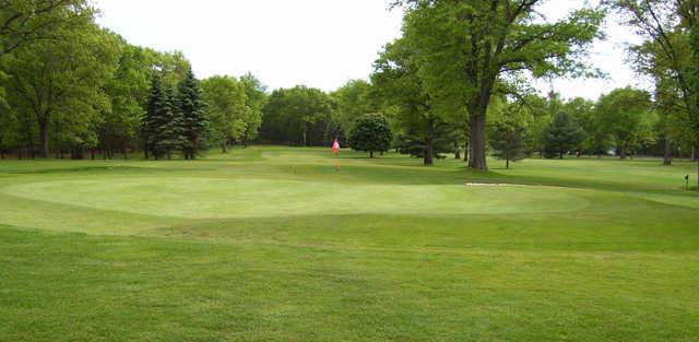 View of a green at Marquette Trails Golf Club.