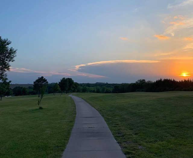 Sunset view from Kirkman's Lakeview Golf Course