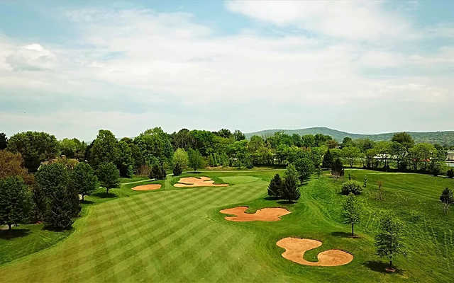 A view of a fairway at Richland Golf Club.