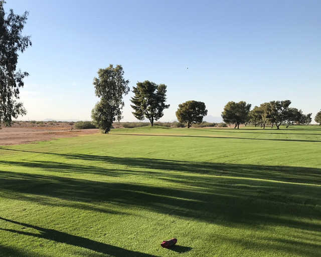 A view from a tee at Francisco Grande Hotel & Golf Resort.