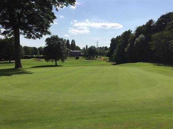 View of a green at Withington Golf Club.