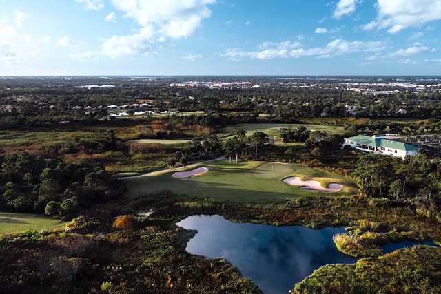 Aerial view from Jensen Beach Golf Club