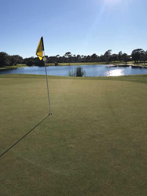 View from a green at Jensen Beach Golf Club