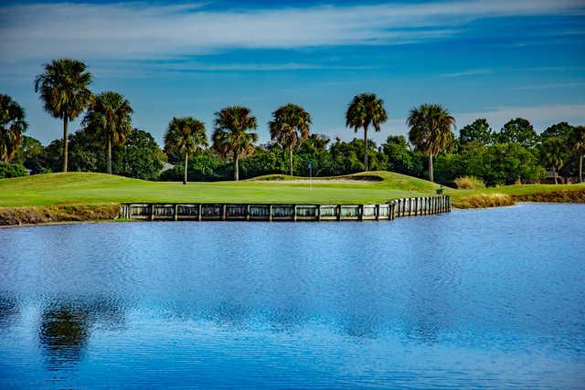 View of the 8th green at Remington Golf Club.