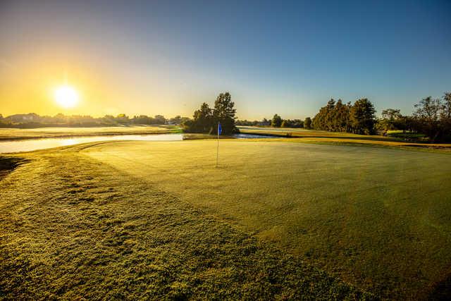 View from a green at Kissimmee Bay Country Club.