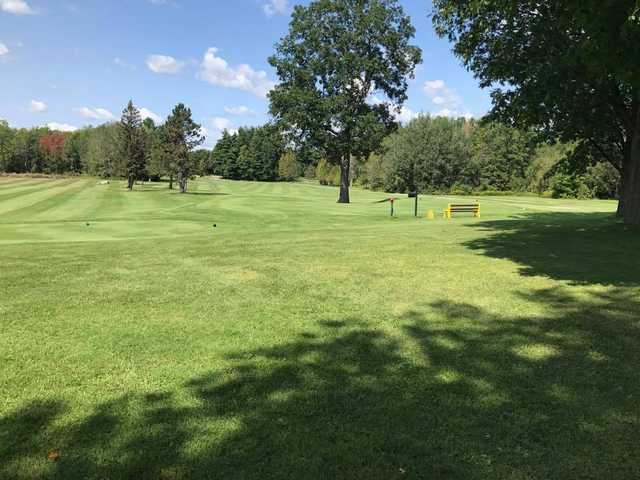 A view of a tee at Upper Canada Golf Course.