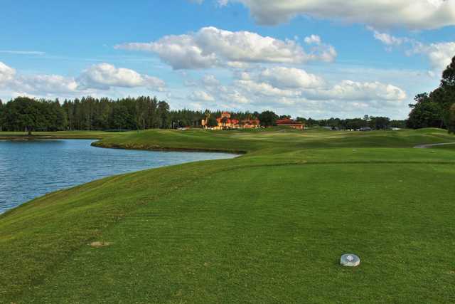 A view from a tee at Big Cypress Golf & Country Club.