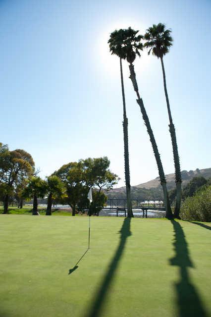 View from a green at Avila Beach Golf Resort.