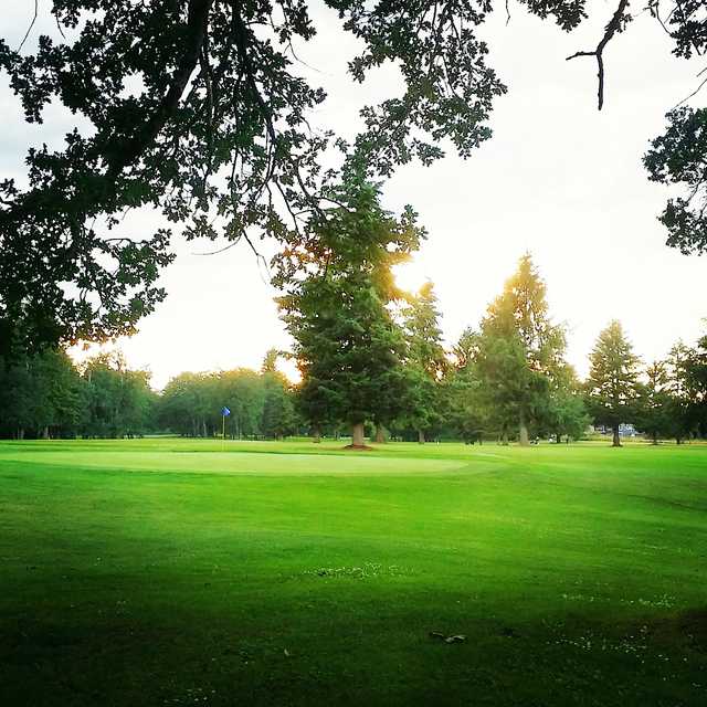 View of a green at Tahoma Valley Golf & Country Club.