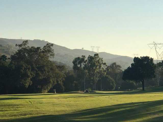 A view of hole #2 at Anaheim Hills Country Club.