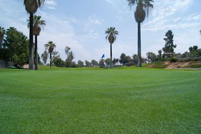 A view of a hole at Brea Creek Golf Course.