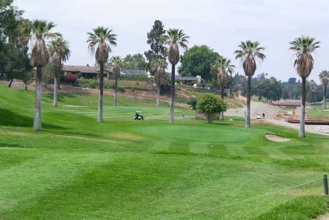 A view of a green at Brea Creek Golf Course.