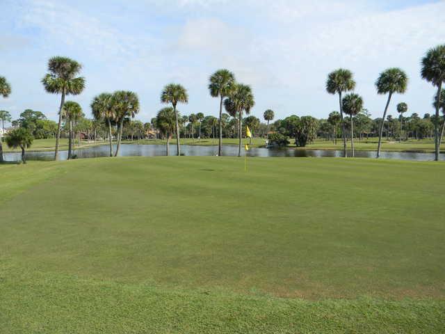 View of a green at Turtle Creek Golf Club.