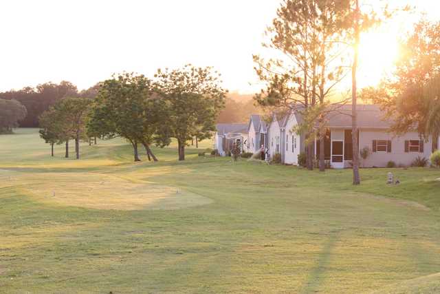 A view of a tee at Scotland Yards Golf Club.