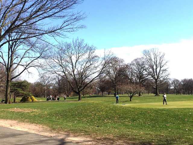 A spring day view from Dyker Beach Golf Course.