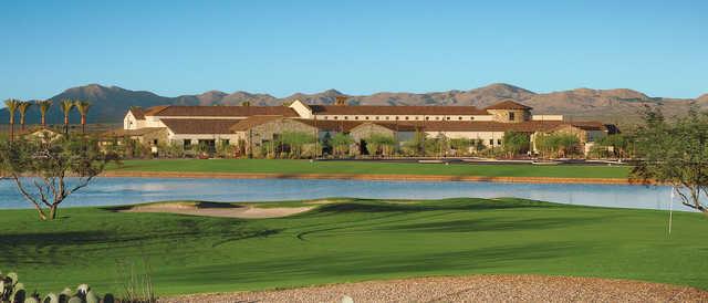 View of the clubhouse at SaddleBrooke Ranch Golf Club