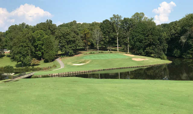 A view of a green at Deep Springs Country Club.