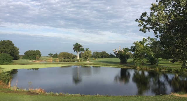 A view over the water from Belle Glade Municipal Golf Club.
