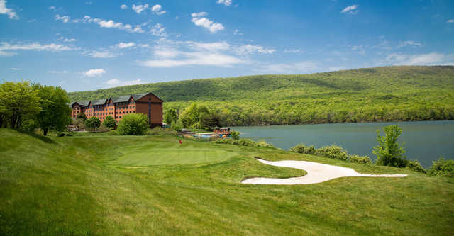A view of a hole at Rocky Gap Casino Resort.