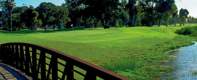 A view from a bridge at Chula Vista Golf Course.