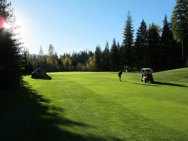 View of the 6th hole at Priest Lake Golf Club.