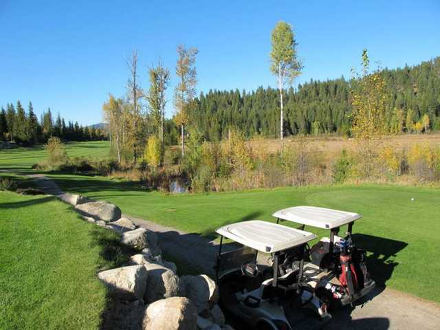 View from the 12th tee box at Priest Lake Golf Club.