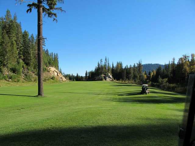 View of the 14th fairway at Priest Lake Golf Club.