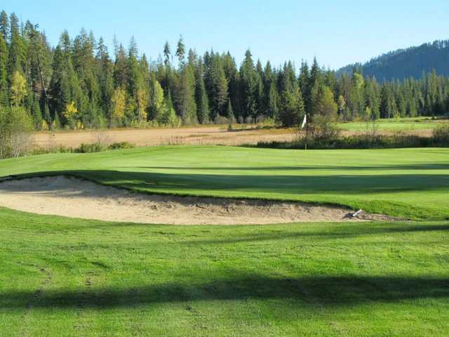 View of the 14th hole at Priest Lake Golf Club.