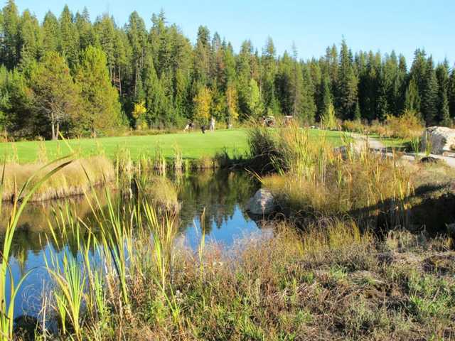 View of the 15th hole at Priest Lake Golf Club.