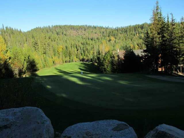 View of the 17th hole at Priest Lake Golf Club.