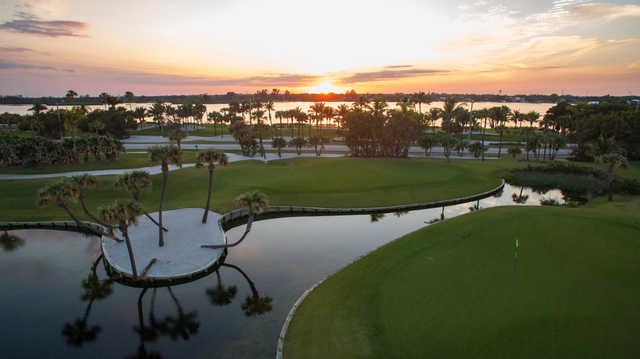 A sunset view from Palm Beach Golf Course.