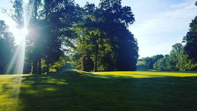 A sunny day view from D. Fairchild Wheeler Golf Course.