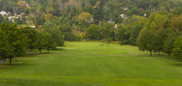 A view of a hole at Hendricks Field Golf Course.