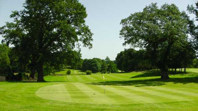 View of the 9th green at Marton Meadows Golf Course.