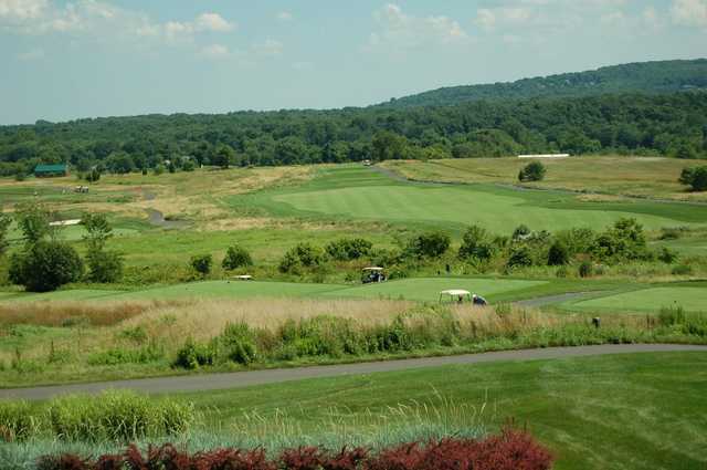 A view of a tee at Neshanic Valley Golf Course.